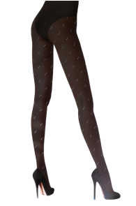 SPIRAL black tights with a light sparkle | BestSockDrawer.com