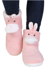 BUDAPEST warm slippers with bunnies | BestSockDrawer.com