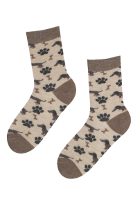 DACHSHUND angora wool socks | BestSockDrawer.com