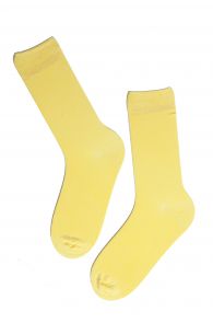 TAUNO men's light yellow socks | BestSockDrawer.com