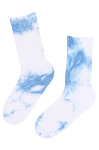 TIEDYE blue cotton socks | BestSockDrawer.com