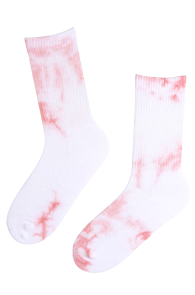 TIEDYE pink cotton socks | BestSockDrawer.com