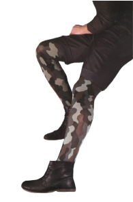 MORO camouflage pattern tights for men | BestSockDrawer.com