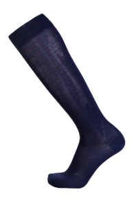 VEIKO dark blue merino wool knee-highs for men | BestSockDrawer.com