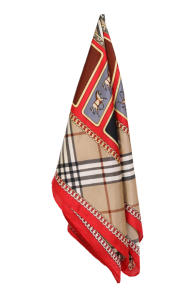 VERNAZZA checkered neckerchief with red edges | BestSockDrawer.com